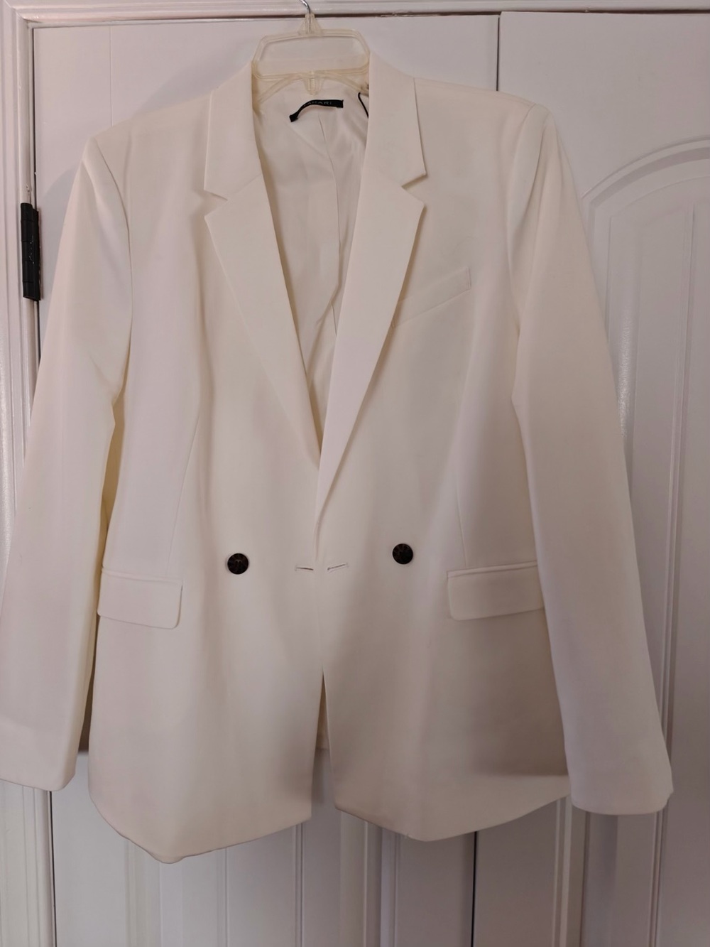 Tahari Cream Tailored Blazer Jacket